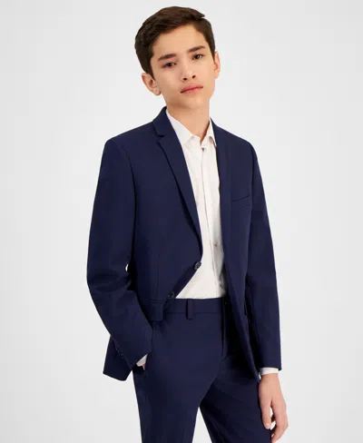 Michael Kors Kids' Big Boys Classic Fit Stretch Suit Jacket In Navy