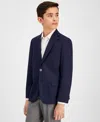 Michael Kors Big Boys Classic Fit Stretch Suit Jacket In Navy