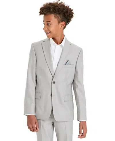 Michael Kors Kids' Big Boys Classic-fit Stretch Suit In Silver
