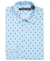 Michael Kors Big Boys Collared Classic Shirt In Blue,white