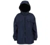 Michael Kors Big Boys Fleece Lined Zipper Rain Jacket In Blue