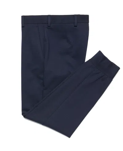 Michael Kors Kids' Big Boys Knit Flat Front Pants In Navy
