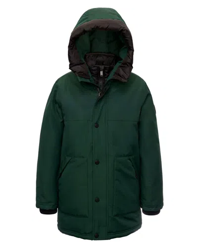 Michael Kors Kids' Big Boys Parka Jacket With Bib In Dark Emera