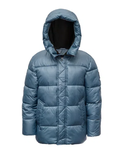 Michael Kors Kids' Big Boys Puffer Jacket In Dark Chamb