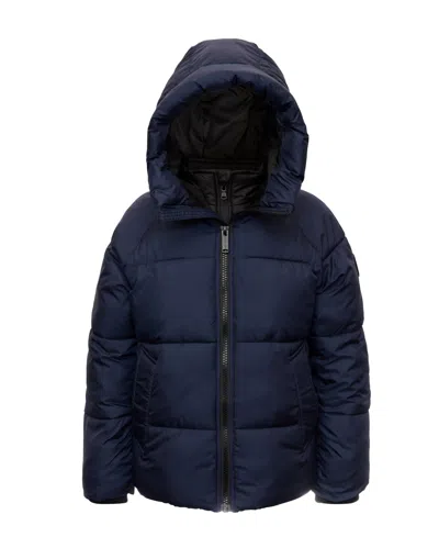 Michael Kors Big Boys Puffer Jacket With Bib In Admiral