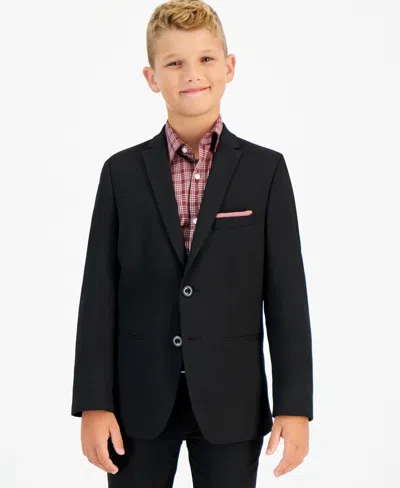 Michael Kors Kids' Big Boys Slim Fit Stretch Suit Jacket In Black
