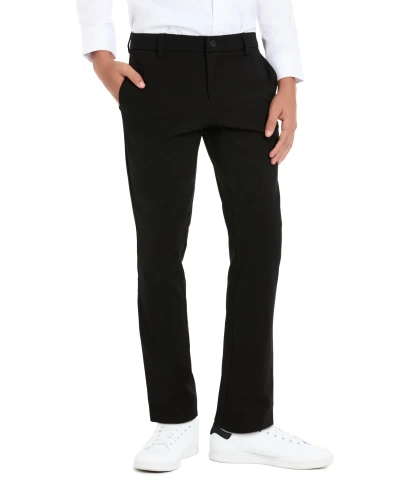 Michael Kors Kids' Big Boys Twill Classic Fit Stretch Dress Pants In Black