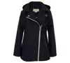 Michael Kors Big Girls Asymmetric Zip Softshell Jacket In Black