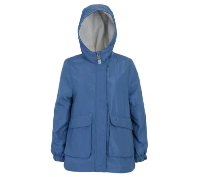 Michael Kors Kids' Big Girls Fleece Lined Rain Jacket In Blue