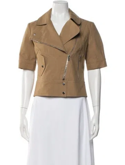 Pre-owned Michael Kors Biker Jacket In Neutral