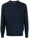 Michael Kors Merino Crew-neck Jumper In Blau