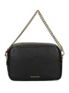 Michael Kors 'bryant' Black Shoulder Bag With Logo Lettering On The Front And Chain Shoulder Strap