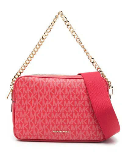 Michael Kors Black Calf Leather 'camera' Crossbody Bag
