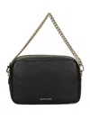 Michael Kors 'bryant' Black Shoulder Bag With Logo Lettering On The Front And Chain Shoulder Strap In Black