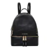 Michael Kors Rhea Medium Pebbled Leather Backpack In Black