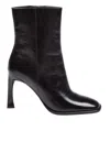 Michael Kors Kelsea 40f4klhe6l Boots Womens 7 Black Leather Ankle Bootie Zogg82 In Black