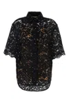 Michael Kors Floral Lace Shirt In Black