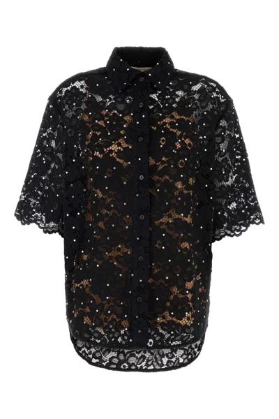 MICHAEL KORS BLACK LACE SHIRT
