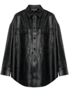 Michael Kors Black Leather Jacket In Black