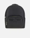 MICHAEL KORS MICHAEL KORS BLACK LEATHER BACKPACK WITH GOLD ACCENTS