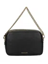 Michael Kors 'bryant' Black Shoulder Bag With Logo Lettering On The Front And Chain Shoulder Strap