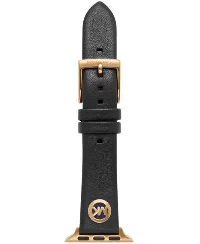 Michael Kors Black Leather Band For Apple Watch 38mm And 40mm