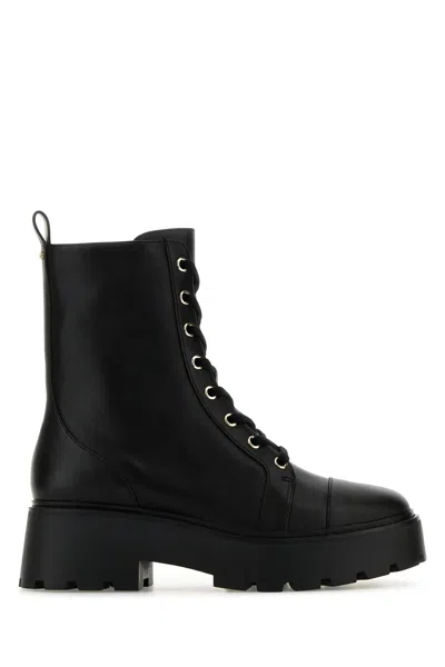 Michael Kors Black Leather Blake Ankle Boots