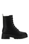 Michael Kors Black Leather Blake Ankle Boots In Black
