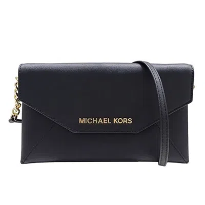 Pre-owned Michael Kors Black Leather Clutch Bag Shoulder Bag ()