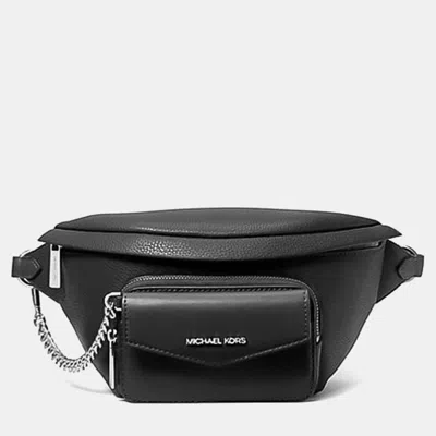 Pre-owned Michael Kors Black Leather Crossbody Bag