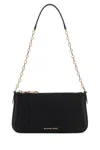 Michael Kors Black Leather Empire Shoulder Bag In Black