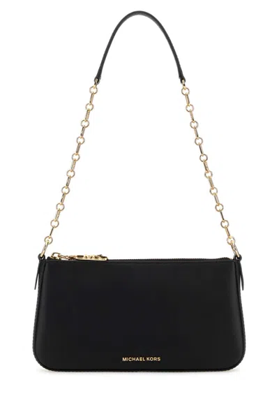 Michael Kors Black Leather Empire Shoulder Bag