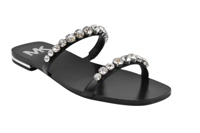 Michael Kors Black Leather Flat Shoes