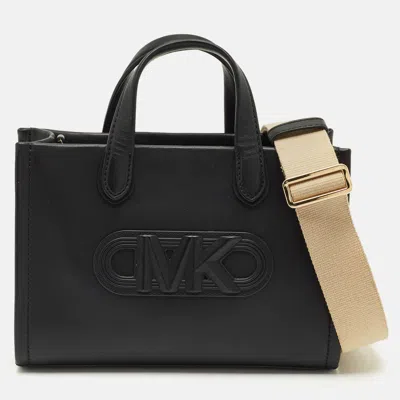 Pre-owned Michael Kors Black Leather Gigi Tote