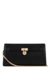 Michael Kors Black Leather Hamilton Crossbody Bag In Black