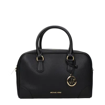 Michael Kors Black Leather Handbags