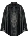 Michael Kors Black Leather Jacket In Black