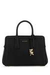 Michael Kors Handbag Leather Braided Trim In Black
