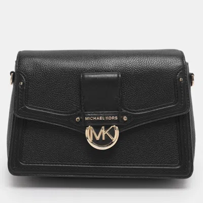 Pre-owned Michael Kors Black Leather Medium Jessie Shoulder Bag