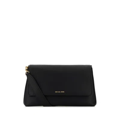Michael Kors Black Leather Nessa Crossbody Bag