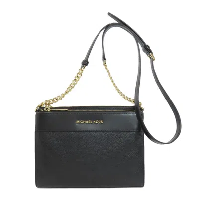 Pre-owned Michael Kors Black Leather Shoulder Bag ()