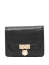 Michael Kors Hamilton Moderne Small Compact Wallet In Black