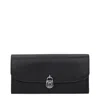 Michael Kors Black Leather Wallets In Black