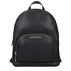 Michael Kors Black Leather Women's Backpack In Black