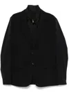 Michael Kors Mixed-media Blazer In Black