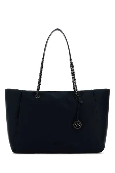 Michael Kors Black Nylon Large Georgia Shopping Bag