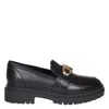 Michael Kors Black Parker Leather Loafers In Black