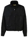 Michael Kors Logo Tap Jacket In Black