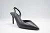 Michael Kors Alina Flex Sling Pum Pumps In Black Leather In Black