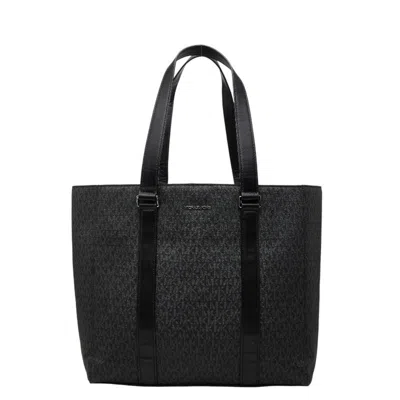 Pre-owned Michael Kors Black Pvc Leather Handbag Tote Bag ()